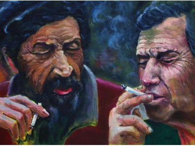 Групповой портрет  "Курильщики" 