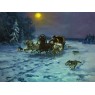 Картина "Нападение волков".