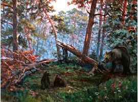  Картина "Утро в сосновом лесу"