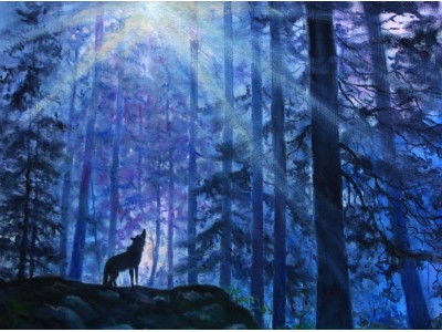 Картина "Песня волка"