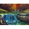 Картина "Маленький водопад".