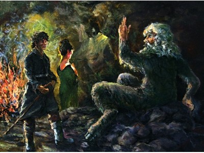 Картина "Пер Гюнт в пещере Доврского Деда"