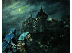  Картина "Лунная ночь Средневековья."