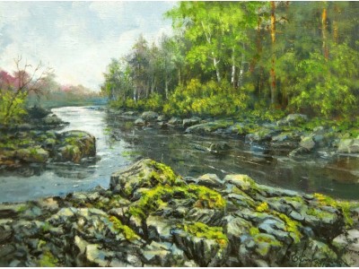  Картина "Северная река".