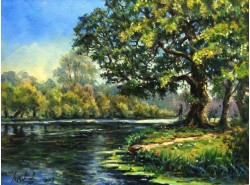  Картина "Летний день у реки"