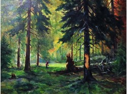 Картина "В еловом лесу".