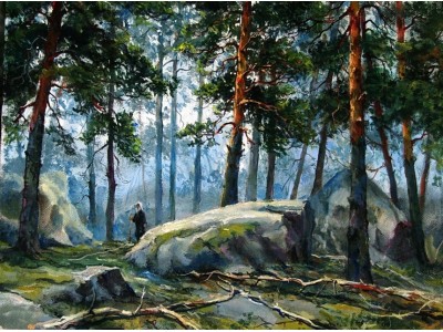 Картина "В заповедных лесах..."